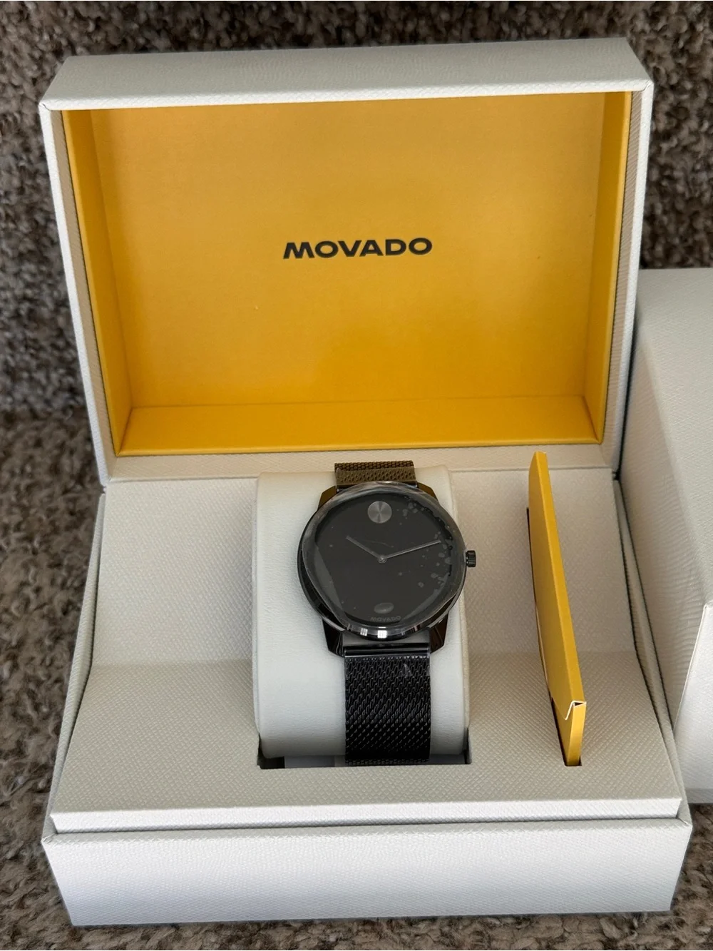 Movado Bold quartz Black Mesh Men's Watch